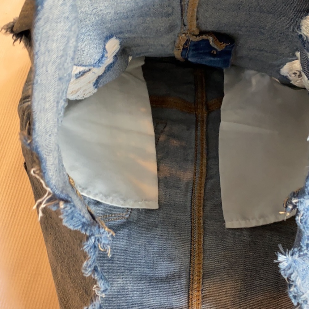 American Eagle next level stretch X jeans skirt 2 - Picture 10 of 12